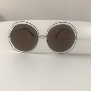 Chloe 62 mm gradient round sunglasses